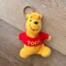 Disney Accessories | Disney Vintage Pooh Keychain Pouch Park Exclusive Nwot Last Call | Color: Red/Yellow | Size: Os