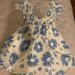 American Eagle Outfitters Dresses | Floral American Eagle Outfitters Dress, Size Medium | Color: Blue/White | Size: M