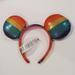 Disney Accessories | Disney Pride Sequin Mickey/Minnie Ears Headband | Color: Red | Size: Os