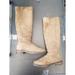 Coach Shoes | Coach Knee High Wool Leather Suede Shearling Sherpa Tan Boot 9 9.5 | Color: Brown | Size: 9.5