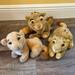 Disney Toys | Lot Of 3 Vintage Disney Lion King Plush | Color: Tan/Yellow | Size: 10-12inches