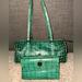 Dooney & Bourke Bags | Euc, Vintage!! Dooney & Bourke Croc Embossed Leather Satchel & Trifold Wallet | Color: Green/Tan | Size: Os