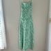 Zara Dresses | Green Zebra Print Zara Maxi Dress With Open Back | Color: Green | Size: S