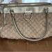 Gucci Bags | Gucci Canvas Handbag D Ring Tote | Color: Gold | Size: Os