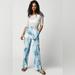 Free People Pants & Jumpsuits | Free People X Third Form Uniform Zip Up Trouser Tie Dye New | Color: Blue/White | Size: 6