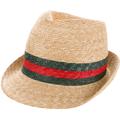 Gucci Accessories | Gucci Straw Web Fedora | Color: Green/Tan | Size: Os