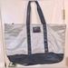 Victoria's Secret Bags | Large Metallic Victoria Secret Tote | Color: Black/Silver | Size: Os