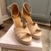 Jessica Simpson Shoes | Jessica Simpson Irbella Platform Sandal, Powder Beige, Size 8 | Color: Cream | Size: 8