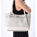 Michael Kors Bags | Michael Kors Reed Large Belted Logo Shoulder Bag Tote Light Cream Mk Signature | Color: White | Size: Os