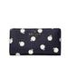 Kate Spade Bags | New Kate Spade Staci Orchard Toss Print Large Slim Bifold Wallet Blazer Blue | Color: Blue/White | Size: Os