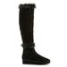 Tory Burch Shoes | $650 Tory Burch Marcel Genuine Shearling Wedge Boot Fur Black 6 (Jb15) | Color: Black | Size: 6