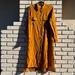 Free People Dresses | Free People Silk Button-Down Long Sleeve Midi Dress In Rust - Size Large | Color: Gold/Orange | Size: L