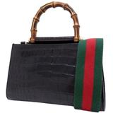 Gucci Bags | Gucci Bamboo Nim Fair Handbag Black | Color: Black | Size: Os