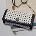Tory Burch Bags | *Euc Tory Burch Tory Navy Blue & White Basket Weave Clutch | Color: Blue/White | Size: Os