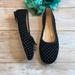 Kate Spade Shoes | Kate Spade New York Black/Glitter Honey Flats | Color: Black/White | Size: 6.5