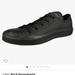 Converse Shoes | Converse Black Leather Sneakers | Color: Black | Size: 6.5