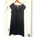 J. Crew Dresses | J. Crew Women's Size 8 Black Cap Sleeve 100% Wool Dress Ribbon Knee Length | Color: Black | Size: 8