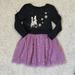 Disney Dresses | Disney’s Frozen Sweater Tutu Skirt Dress | Color: Gray/Purple | Size: 6g