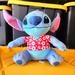 Disney Toys | Disney Lilo And Stitch Plush Stitch In Red Hawaiian Shirt | Color: Blue/Red | Size: Osbb