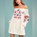 Free People Dresses | Free People Fleur Du Jour Cream Embroidered Dress | Color: Red/White | Size: Xs