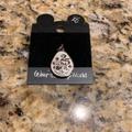 Disney Jewelry | Disney Nwt Walt Disney World 25th Anniversary Sterling Silver Pendant | Color: Silver | Size: Os