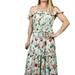 Anthropologie Dresses | Anthropologie Abel The Label Hawaiian Floral Print Maxi Dress Size Medium - Euc | Color: Blue/Green | Size: M