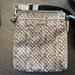 Coach Bags | Coach Swingpack Bag Snakeskin Print Nylon Fabric Messenger Bag Crossbody | Color: Brown/Gray | Size: Os