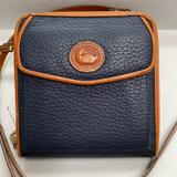 Dooney & Bourke Bags | Dooney & Bourke Navy Leather Zipalong Wallet Organizer On A String Or Belt Usa | Color: Red | Size: Os