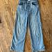 Free People Jeans | Free People Wide Leg High Waist Jeans Light Wash 27 Waist | Color: Blue | Size: 27