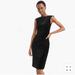 J. Crew Dresses | J. Crew Dresses | Nwt Cap-Sleeve Sheath Dress | Stretch Velvet | Black | Size 6 | Color: Black | Size: 6