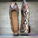 Madewell Shoes | Adelle Ballet Flat In Snake Embossed Leather | Color: Black/Cream/Pink | Size: 9