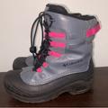 Columbia Shoes | Columbia Bugaboot Celsius Snow Boots Waterproof Size 4y Big Girls Gray Pink | Color: Gray/Pink | Size: 4bb