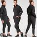 Athleta Pants & Jumpsuits | New Athleta Plus Size Black Utility Lenox Jumpsuit Onesie Size 16 | Color: Black | Size: 16