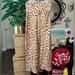 Free People Skirts | Free People Animal Print Pencil Skirt Size 2 | Color: Brown/Cream | Size: 2