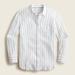 J. Crew Tops | J Crew Classic-Fit Soft Gauze Shirt In Vertical Stripe - Sz S | Color: Blue/White | Size: S