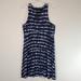 Athleta Dresses | Athleta Dress Sleeveless Blue And White Sz L. | Color: Blue/White | Size: L