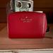 Kate Spade Bags | Kate Spade Red Leather Travel Wallet | Color: Red | Size: Os