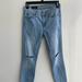 J. Crew Jeans | J Crew Toothpick Straight Distressed Denim Light Washed Jeans Size 26 | Color: Blue | Size: 26