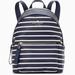 Kate Spade Bags | New Kate Spade Chelsea Parisian Medium Backpack Stripes Navy Multi | Color: Gold | Size: Os