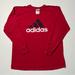 Adidas Shirts | 018 - Vintage 00s Adidas Three Stripes Long Sleeve Graphic T Shirt | Color: Black/Red | Size: L