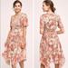 Anthropologie Dresses | Anthropologie- Ranna Gill Rose Floral Dress | Color: Pink/Red | Size: 4