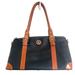 Dooney & Bourke Bags | Dooney & Bourke Large Domed Satchel Shoulder Bag Pebbled Leather Purse Handbag | Color: Black/Brown | Size: Os