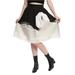 Disney Skirts | Disney’s The Nightmare Before Christmas Moon Retro Skirt Size S Jack & Sally Nwt | Color: Black/Cream | Size: S