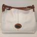 Dooney & Bourke Bags | Dooney & Bourke White Tote Fairfield Champsac Leather Hobo Shoulder Bag Large | Color: Brown/White | Size: Os