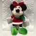 Disney Toys | Dan Dee Disney 9” Minnie Mouse In Christmas Dress Bow Stuffed Plush Toy Gift | Color: Black/Red | Size: 9”