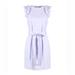 Michael Kors Dresses | Michael Kora Ruffle Lilac Dress With Tie | Color: Purple | Size: S