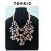 Torrid Jewelry | New With Tags Torrid Statement Necklace Goldtone Back Clasp With Extender | Color: Gold/Gray/Pink/Purple | Size: Os