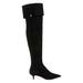 Tory Burch Shoes | $650 Tory Burch Elizabeth Pointy Toe Over The Knee Boot Kitten Black 6.5 (M30) | Color: Black | Size: 6.5