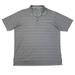 Adidas Shirts | Adidas Golf Polo Shirt Mens 2xl Gray Striped Climacool Short Sleeve Performance | Color: Gray | Size: Xxl