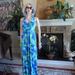 Lilly Pulitzer Dresses | Lilly Pulitzer "Petra" Silk Blue/Green Print Halter Maxi Dress Size Xs | Color: Blue/Green | Size: Xs